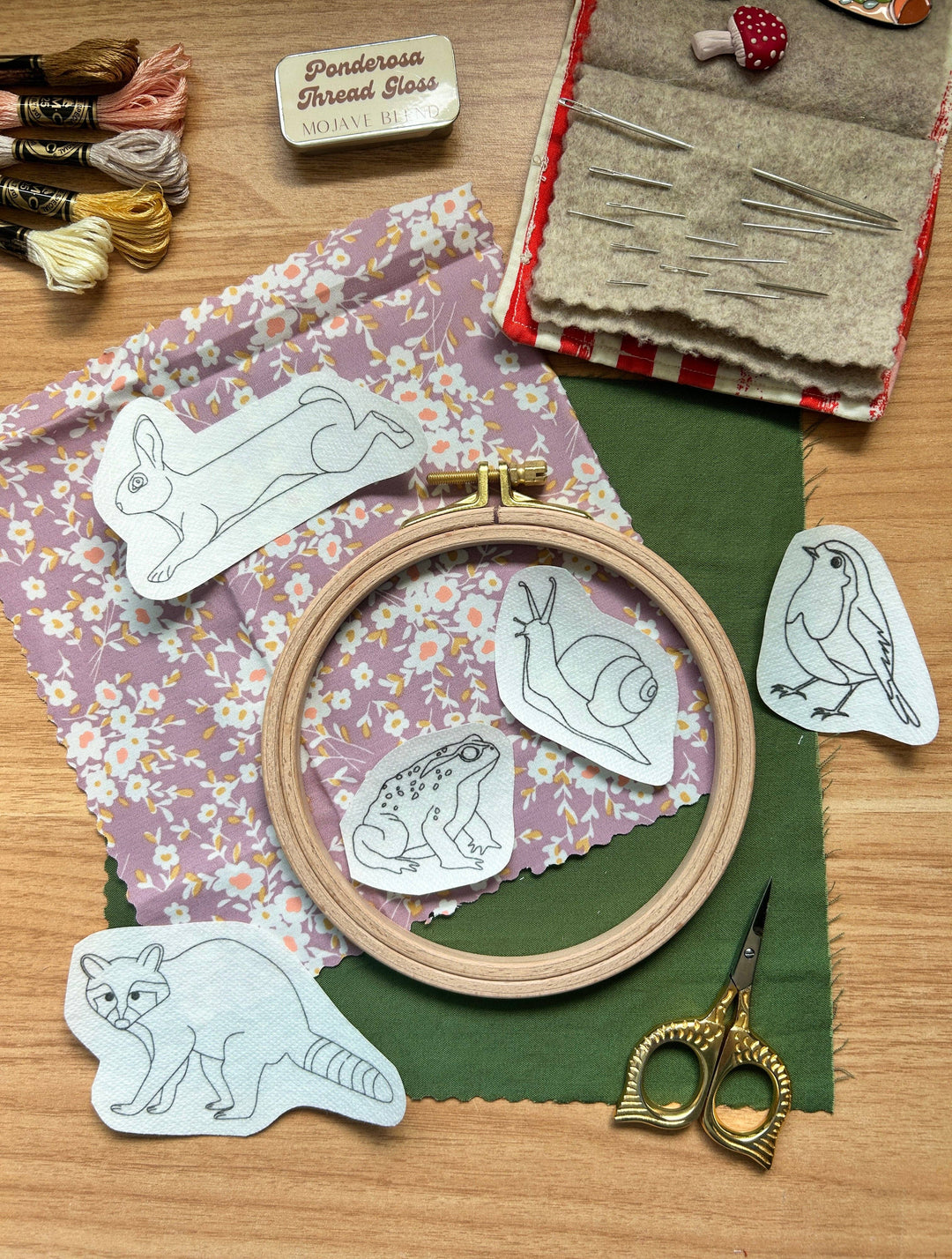 Forest Critters Embroidery Patterns- Stick and Stitch