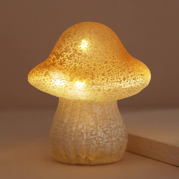 Medium Glass Mushroom Light