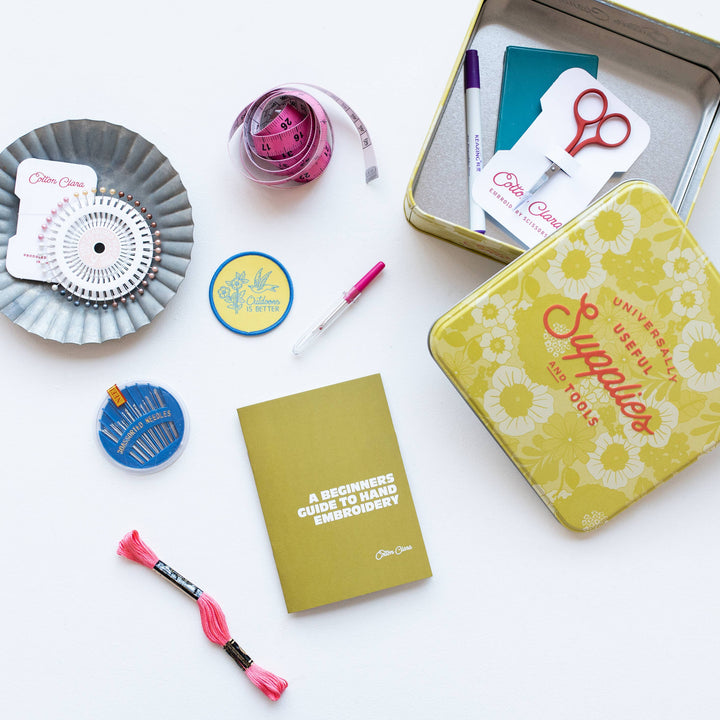 Embroidery Starter Kit Sewing Tin