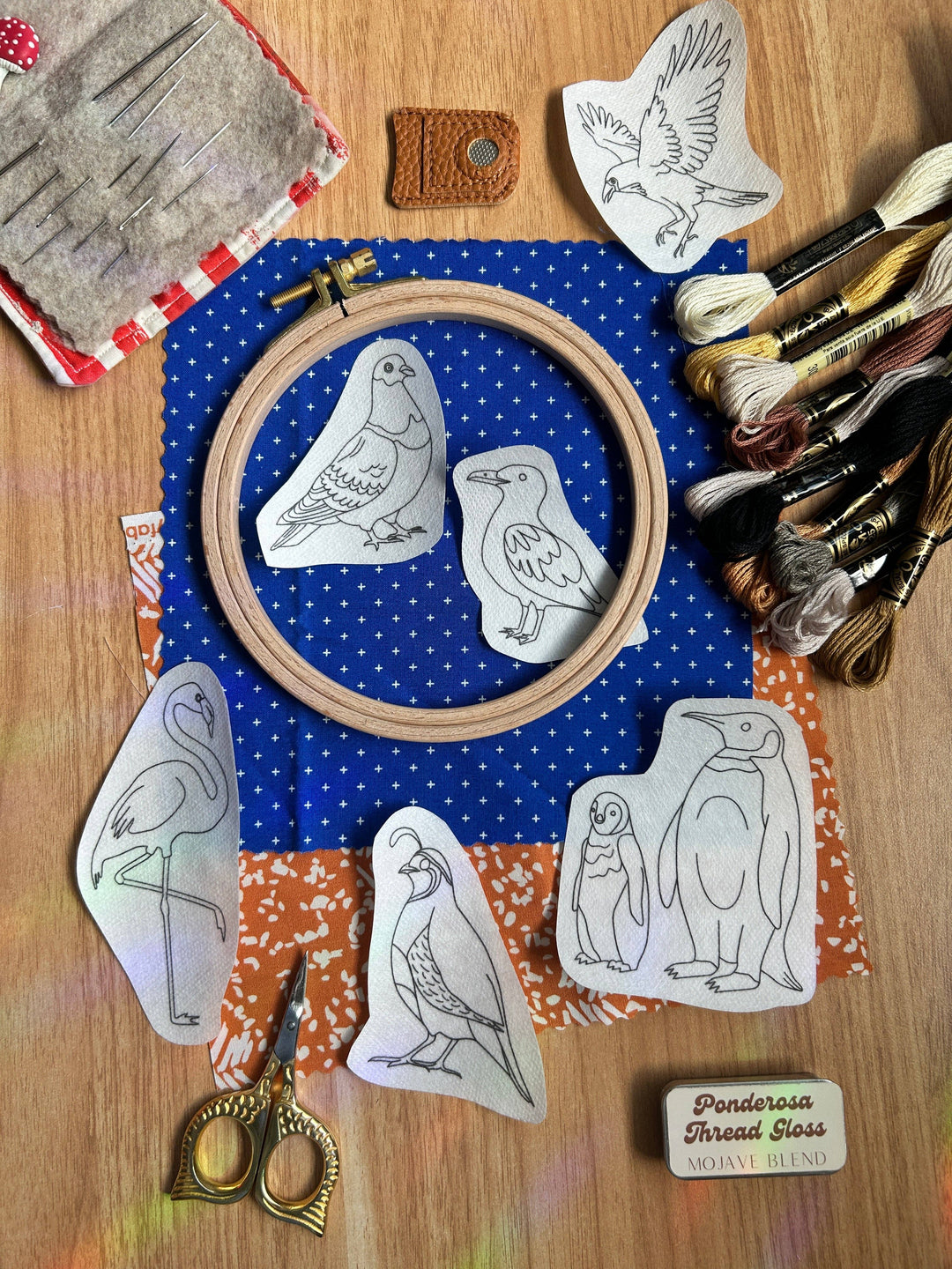 Odd Birds Embroidery Patterns- Stick and Stitch Animal Designs