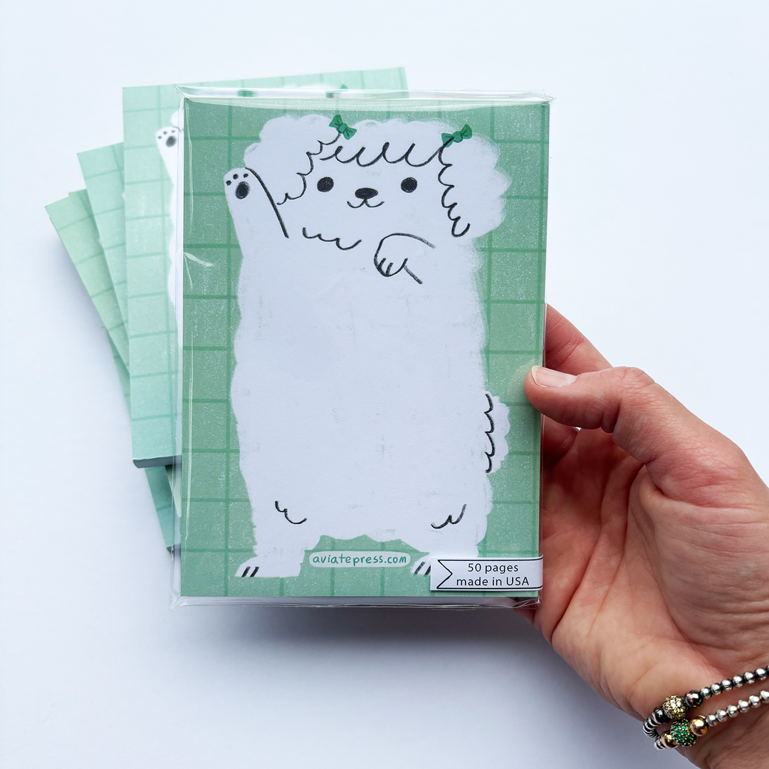 Fluffy Pup Notepad