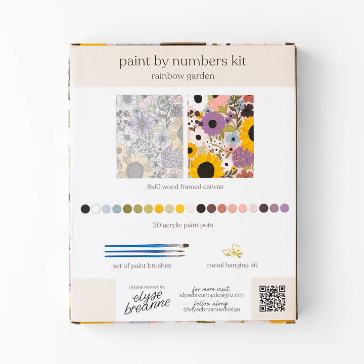 Rainbow Garden Paint By Number Kit