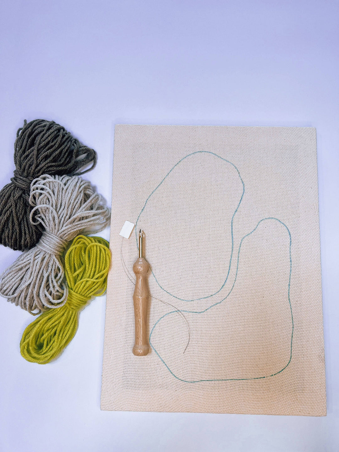"Pebbles II" - Beginner Punch Needle Kit