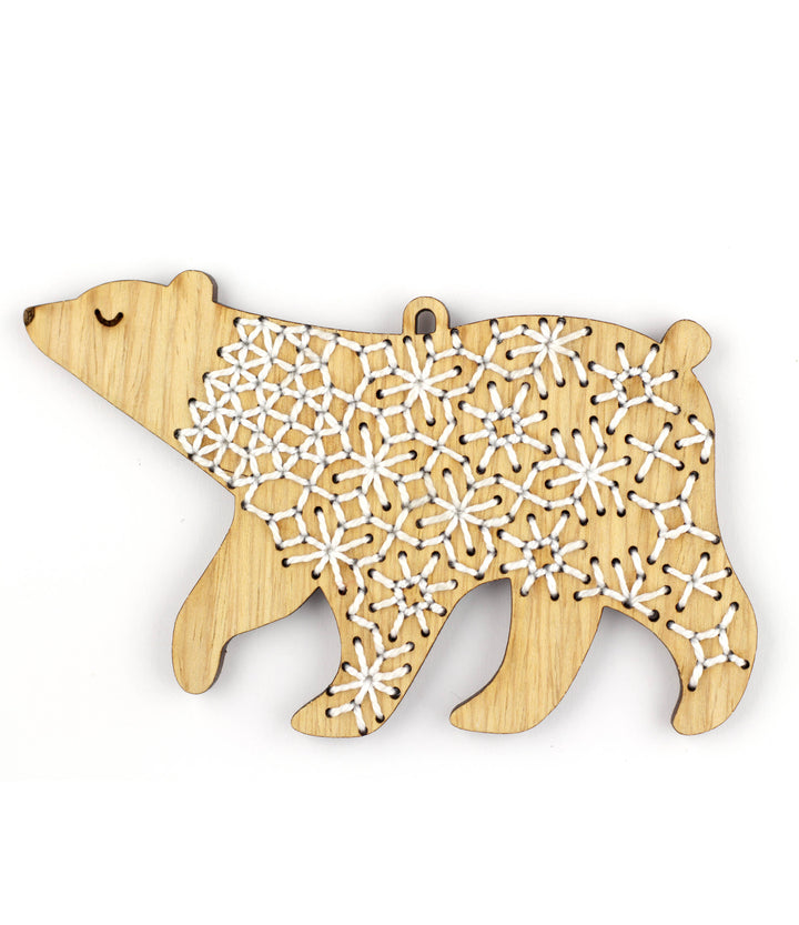 Bear Stitched Ornament Kit