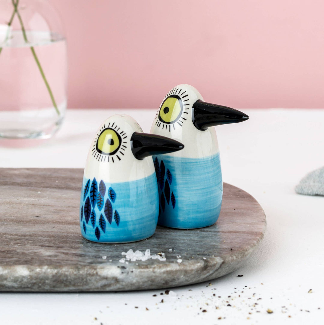 Bird Salt and Pepper Shakers Blue