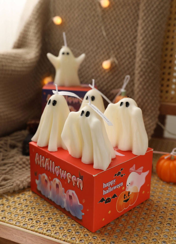 Halloween Ghost Smokeless Candle Set