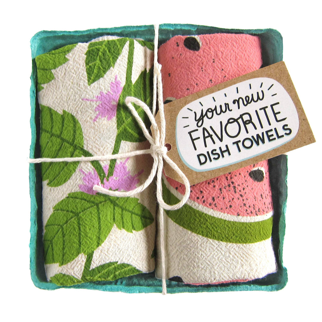 MINT & MELON - Tea Towel Set of 2