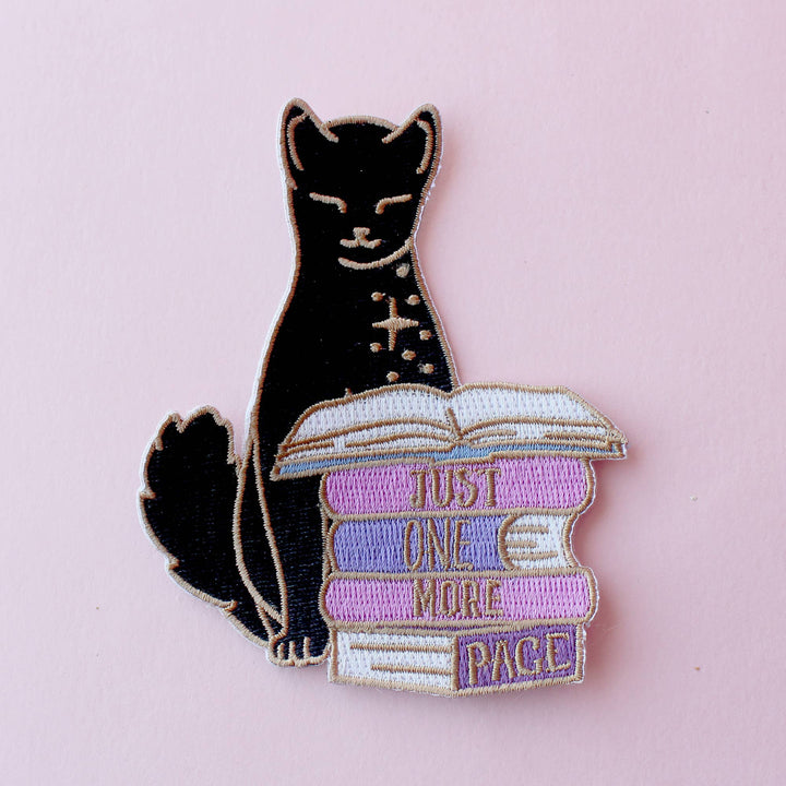 Just One More Page Embroidered Patch