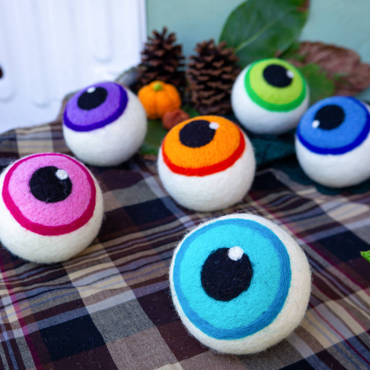 Blue Eerie Eyeballs Eco Dryer Balls