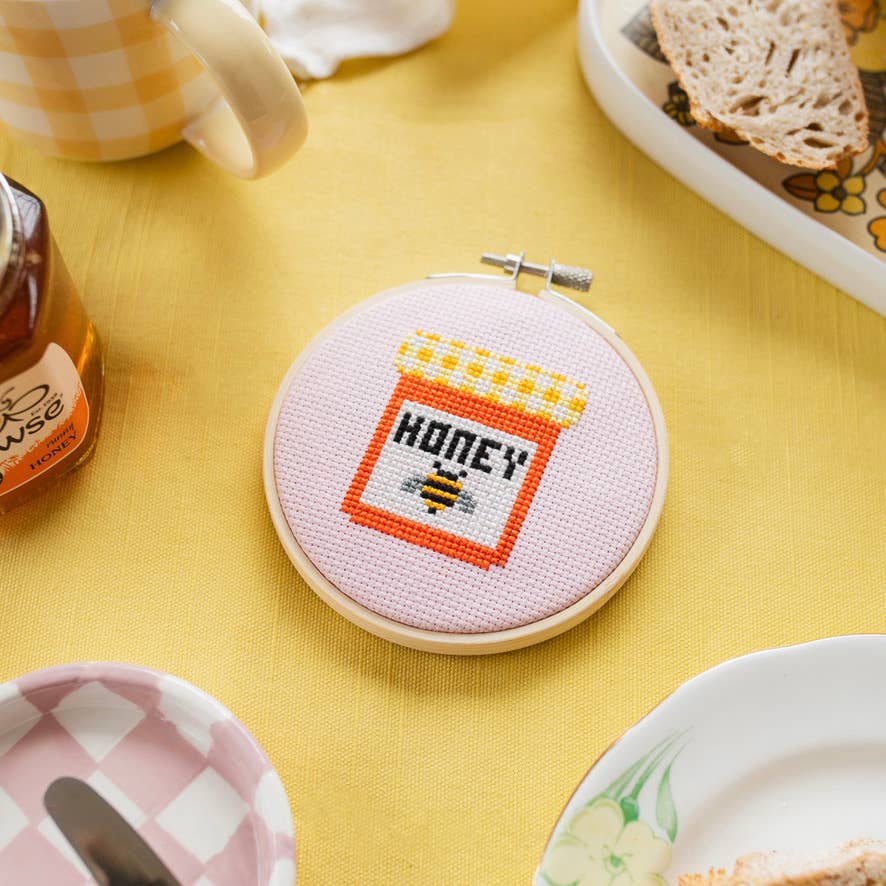 Honey Jar Cross Stitch Kit
