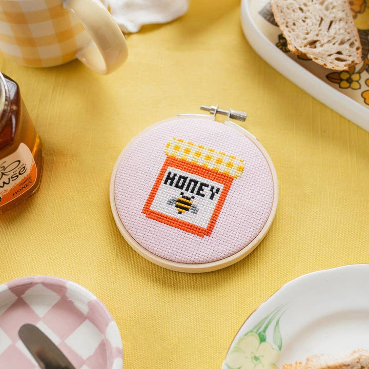 Honey Jar Cross Stitch Kit