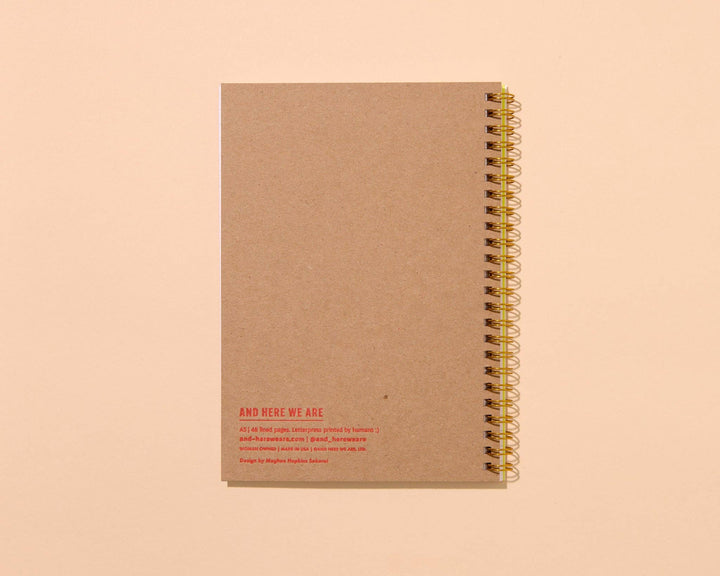 Letterpress A5 Lined Spiral Notebook—Pickles (Top Seller)