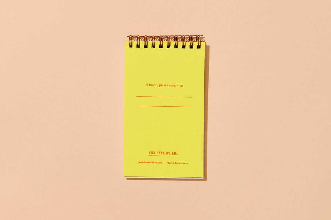 Letterpress Small Spiral Notebook—Shrimp Cocktail (Foodie)