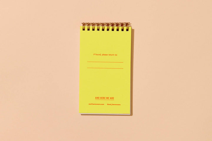 Letterpress Small Spiral Notebook—Shrimp Cocktail (Foodie)
