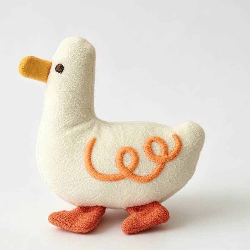 Refined Playful Embroidery Duck Daily Fashion Brooch