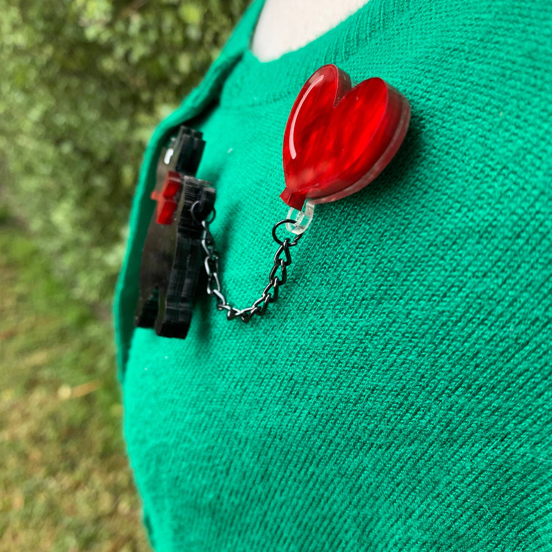 Scottie Dog Balloon Brooch
