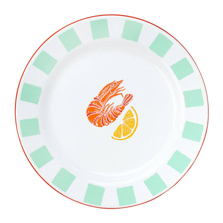 Shrimp Enamel Plate - 20cm | Kitchenware |