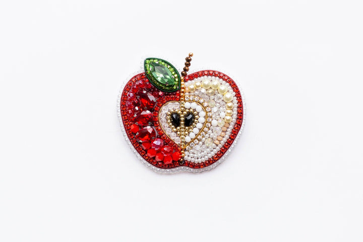 Fruit Bead Embroidery Kit: DIY Needlework Craft (Set of 4)
