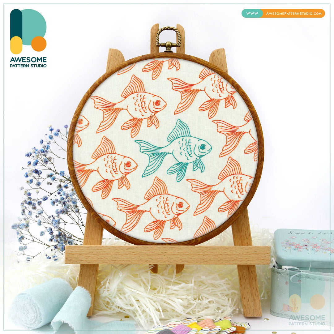 The Fish Pattern Embroidery Kit
