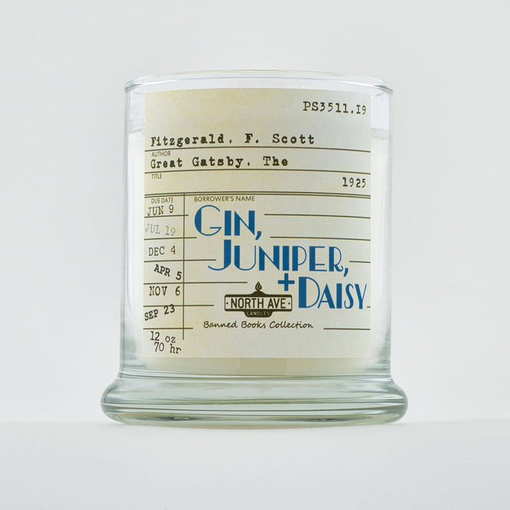 Banned Book Candle / The Great Gatsby / Book Lover Gift