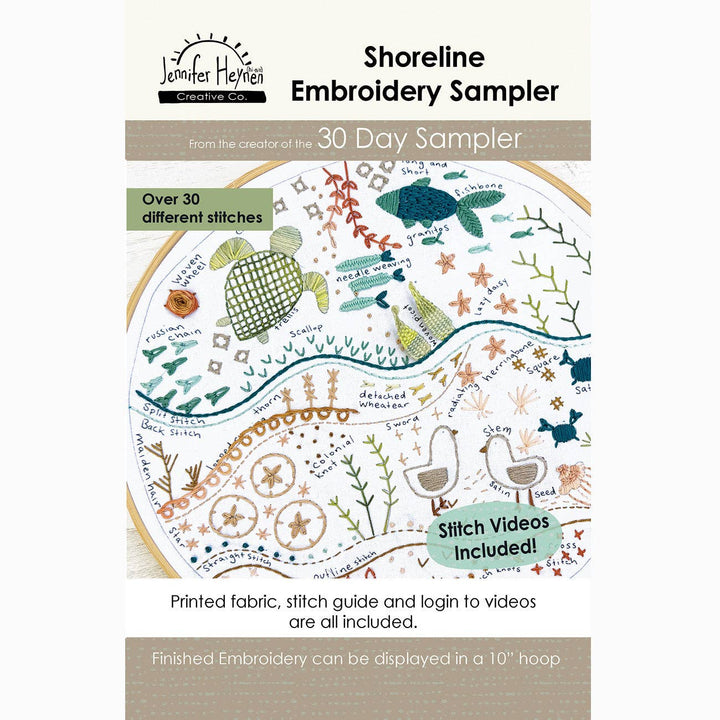 Shoreline Embroidery Sampler