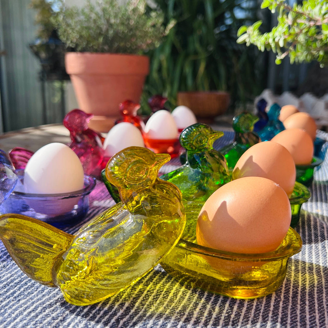 Nesting Hen Bowl - Yellow