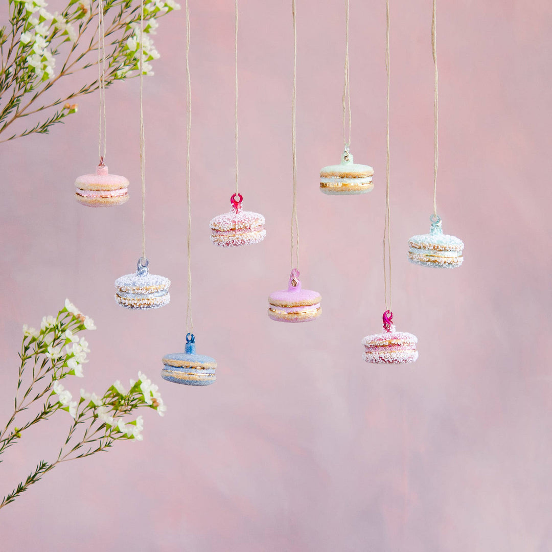 Glitterville Macaron Ornaments