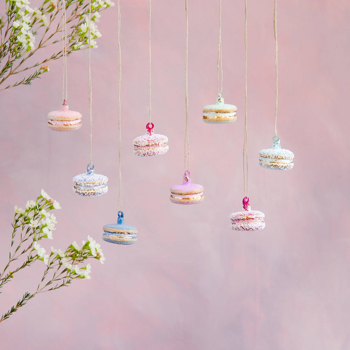 Glitterville Macaron Ornaments