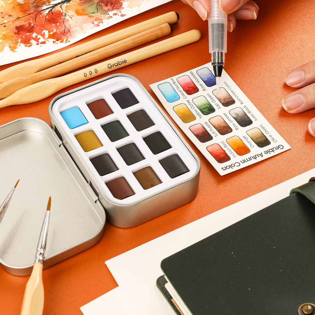 Watercolor Pocket Set of 12 - Autumn Colors