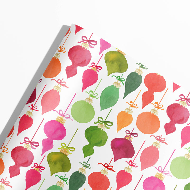 Retro Ornaments Gift Wrap