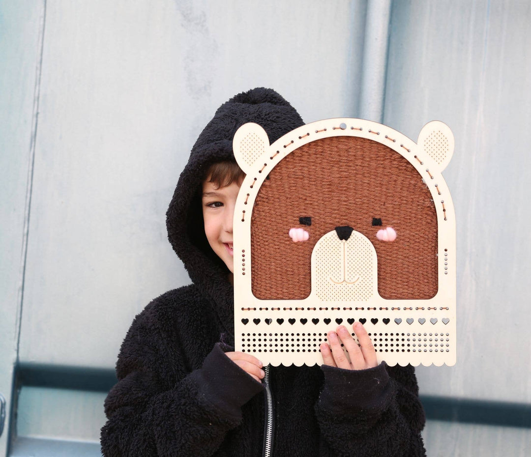Bear Wall Art Weaving Kit