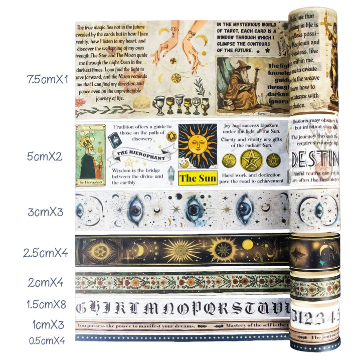 Night of Astrology Washi Tape Set - 29 Rolls
