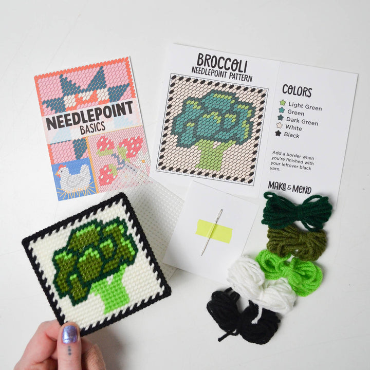 Broccoli Needlepoint Kit