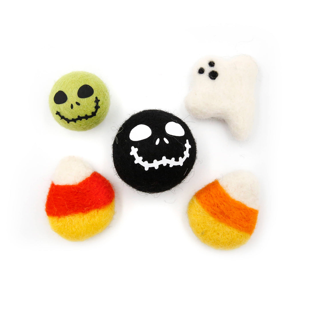 Wool Felt Halloween Ornaments Set