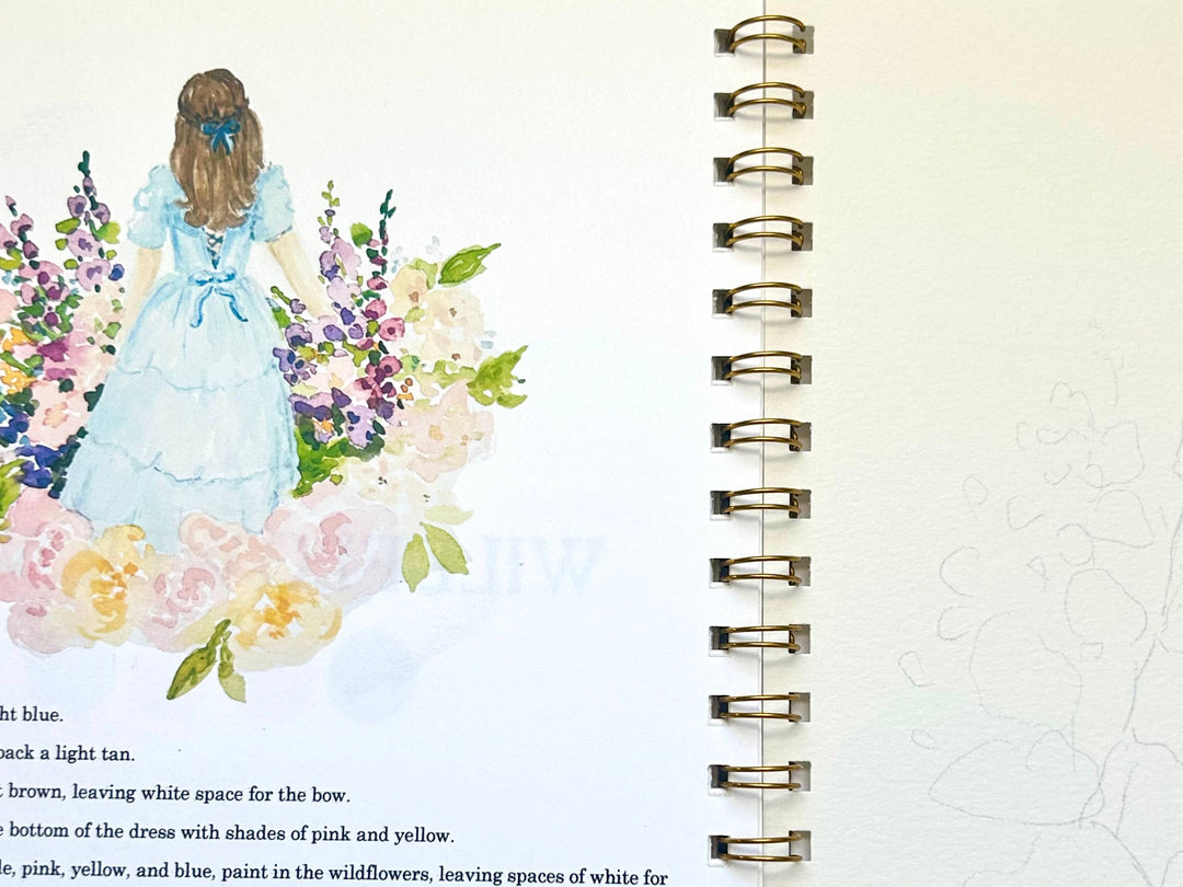 Cottage Core Watercolor Workbook
