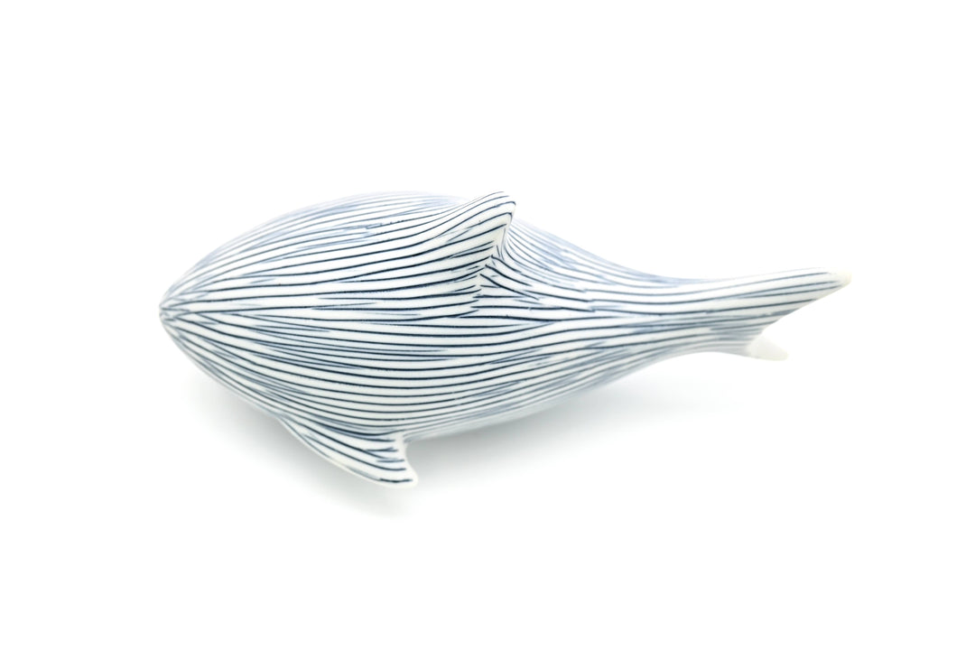 Handcrafted Mini Shark Blue Stripe