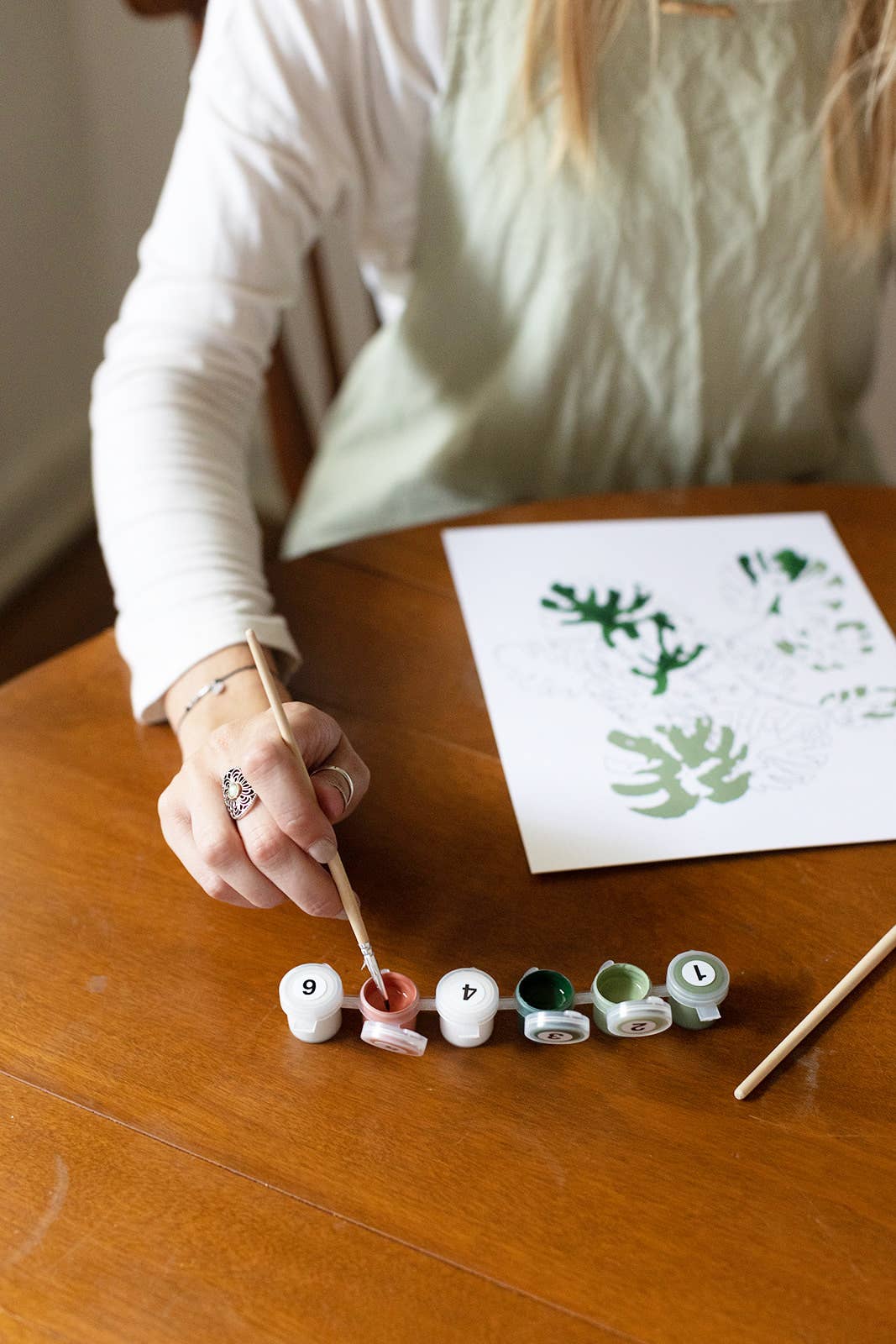 Holiday Blooms Paint-By-Numbers kit