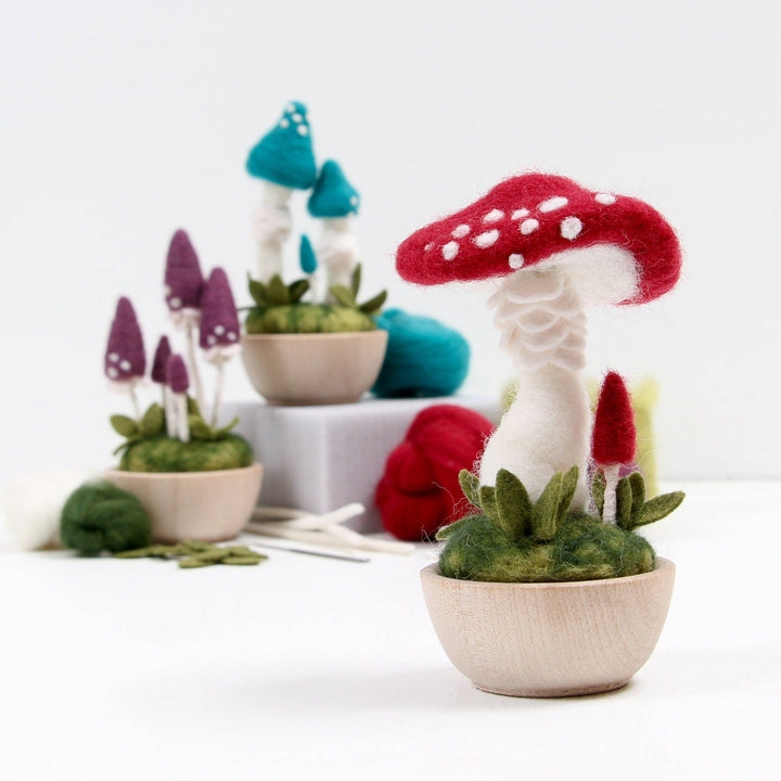 Crimson Toadstool Needle Felting Kit