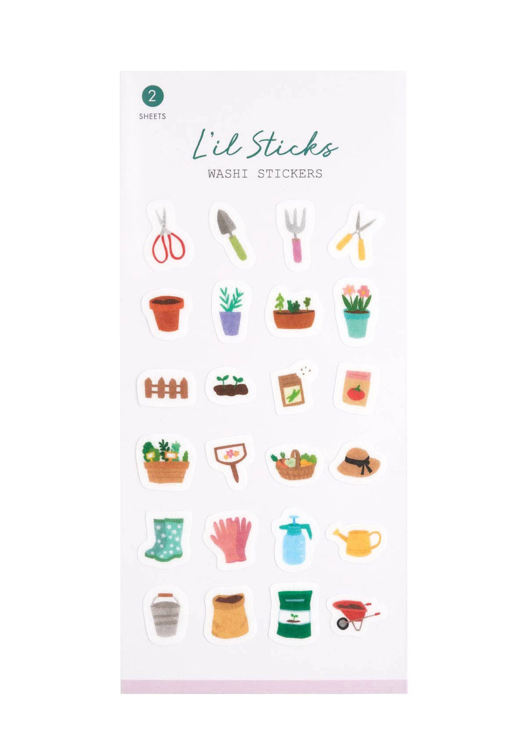 Gardening L’il Sticks Washi Stickers