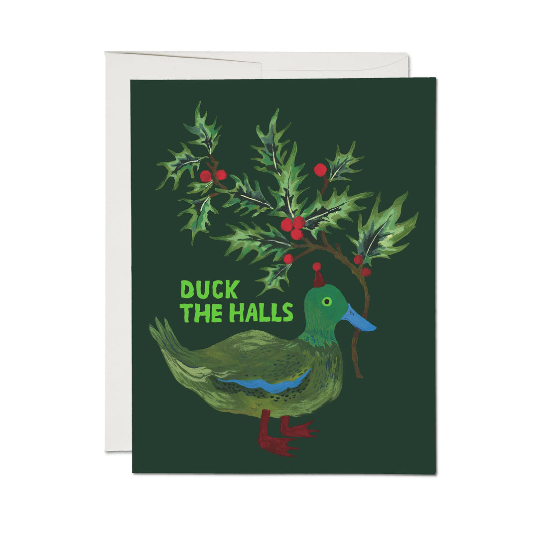 Duck the Halls greeting card