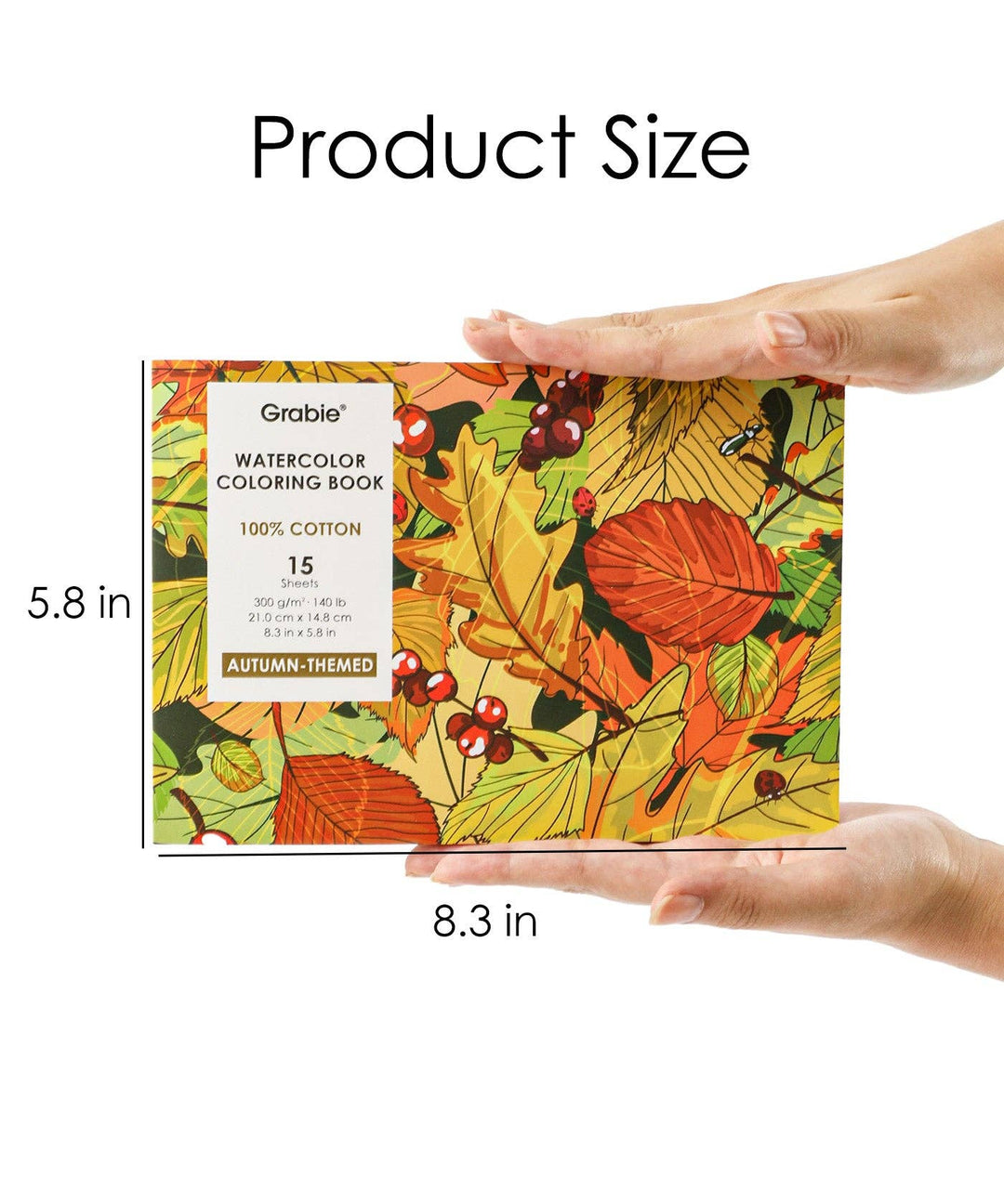 Autumn-Themed Watercolor Coloring Book