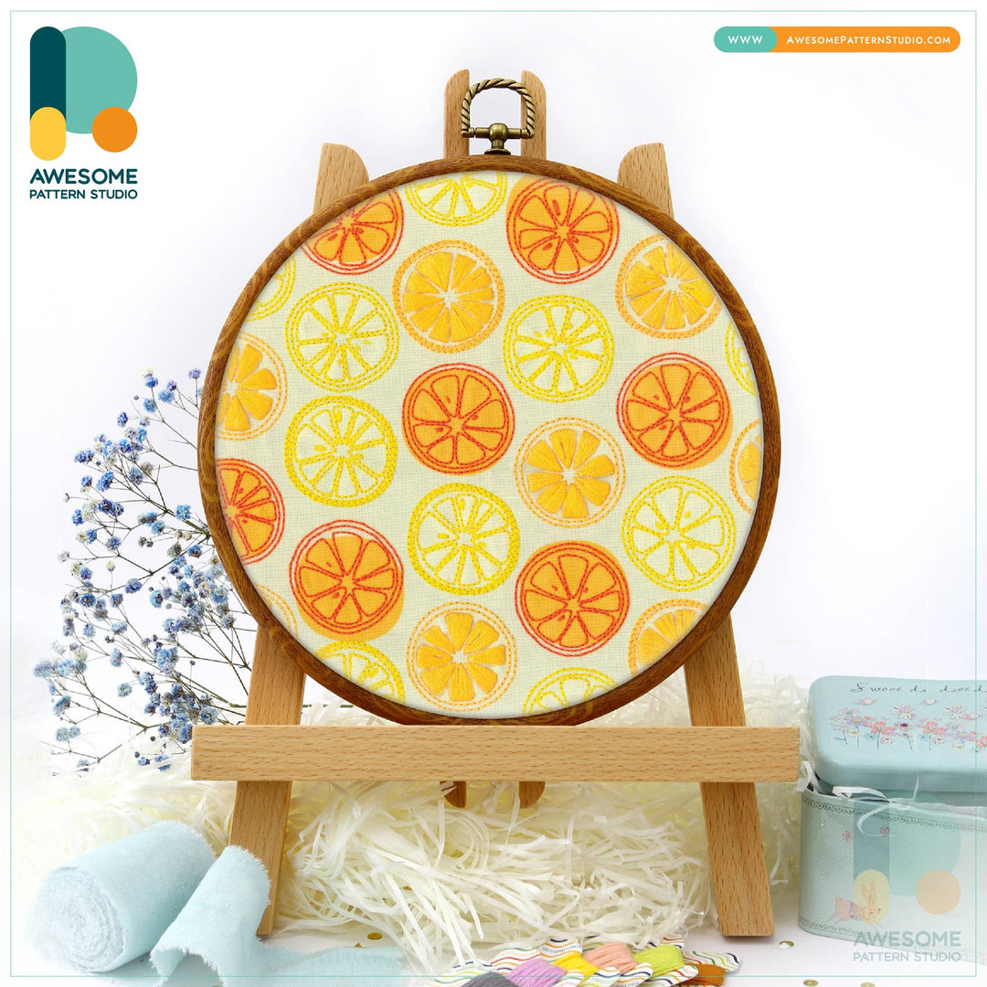 Citrus Embroidery Kit