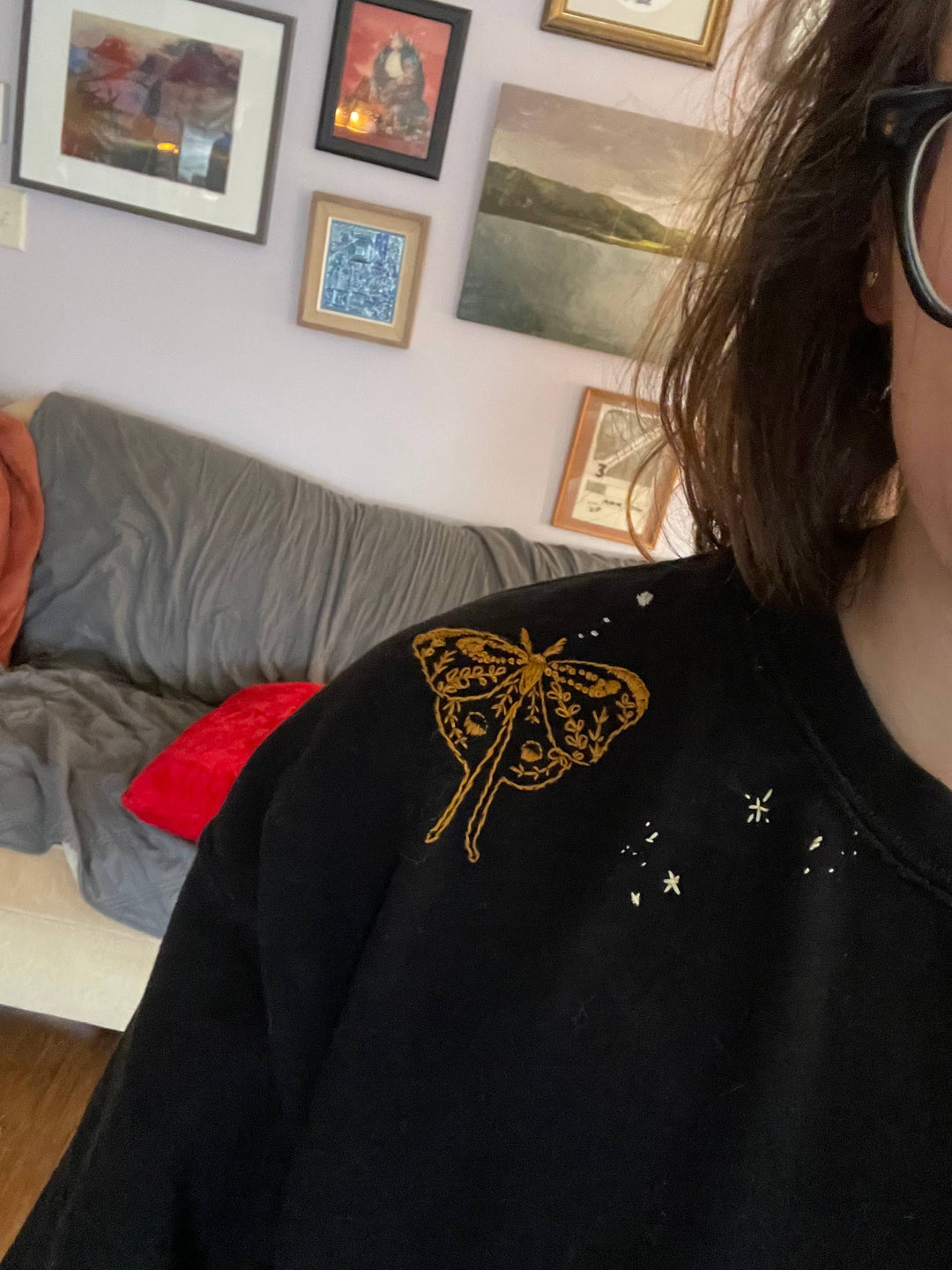 Moths - Bug Hand Embroidery - Peel Stick & Stitch Patterns