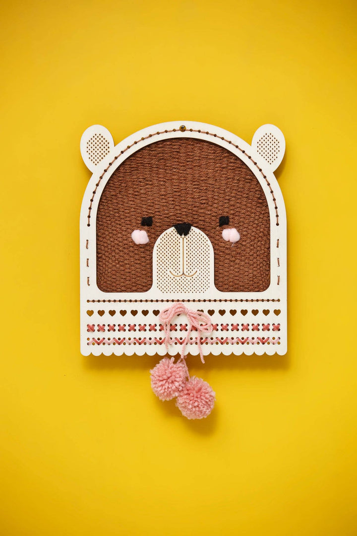 Bear Wall Art Weaving Kit