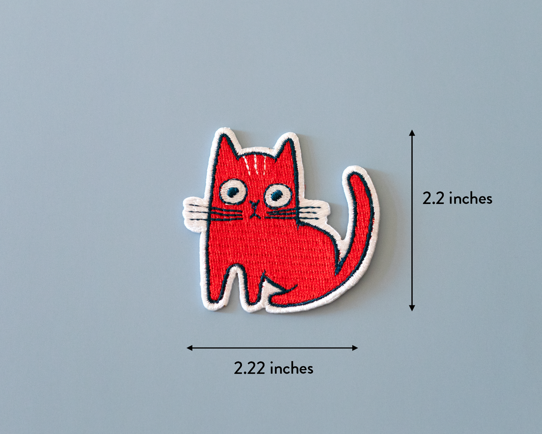 Red Cat Iron-On Patch