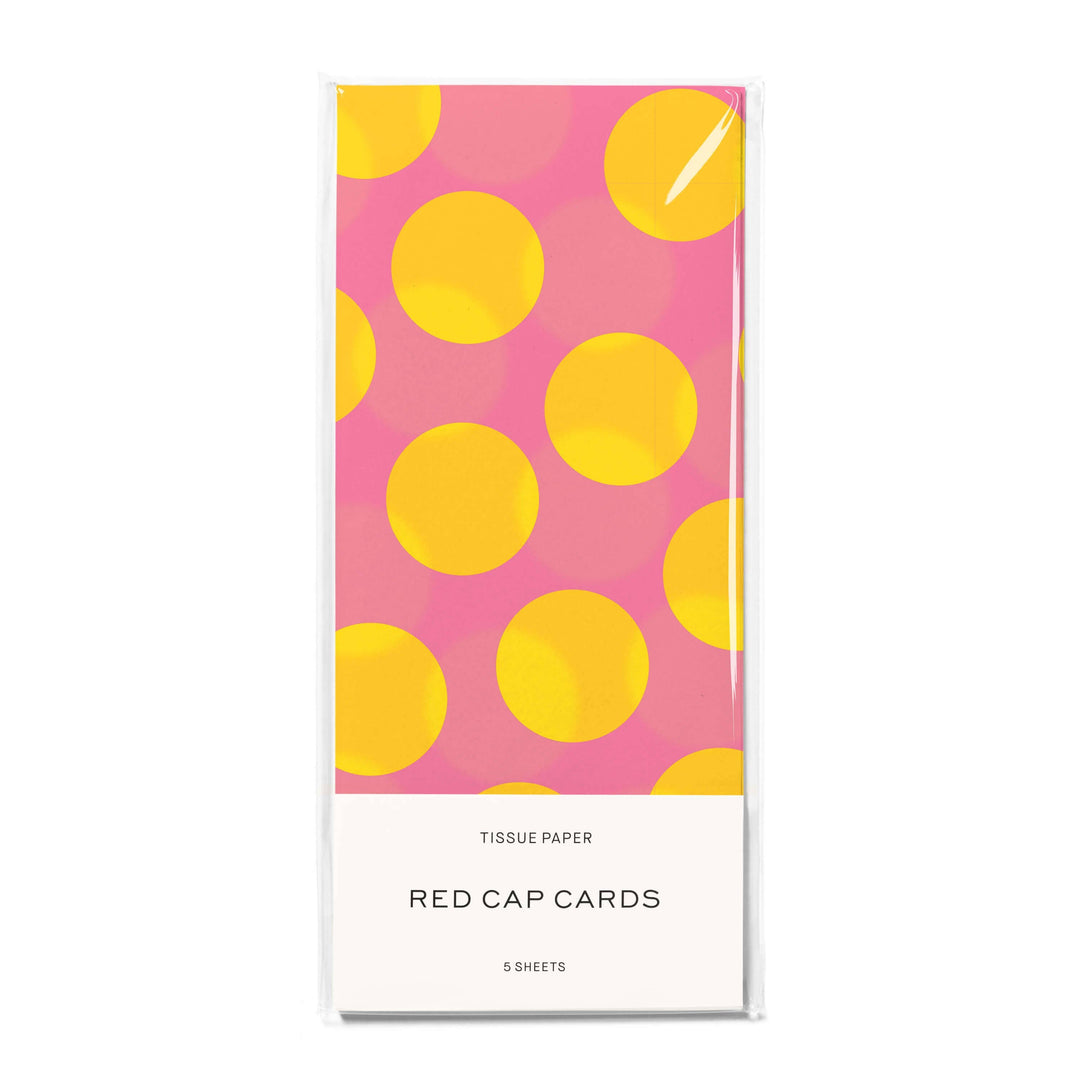Pink and Yellow Dots tissue paper