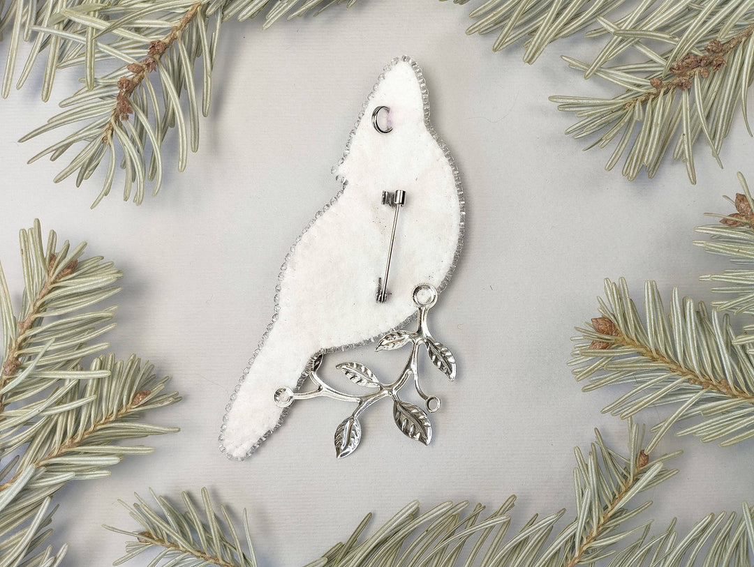 Set Of 5 Forest Bird Brooch Embroidery Kit, DIY Jewelry