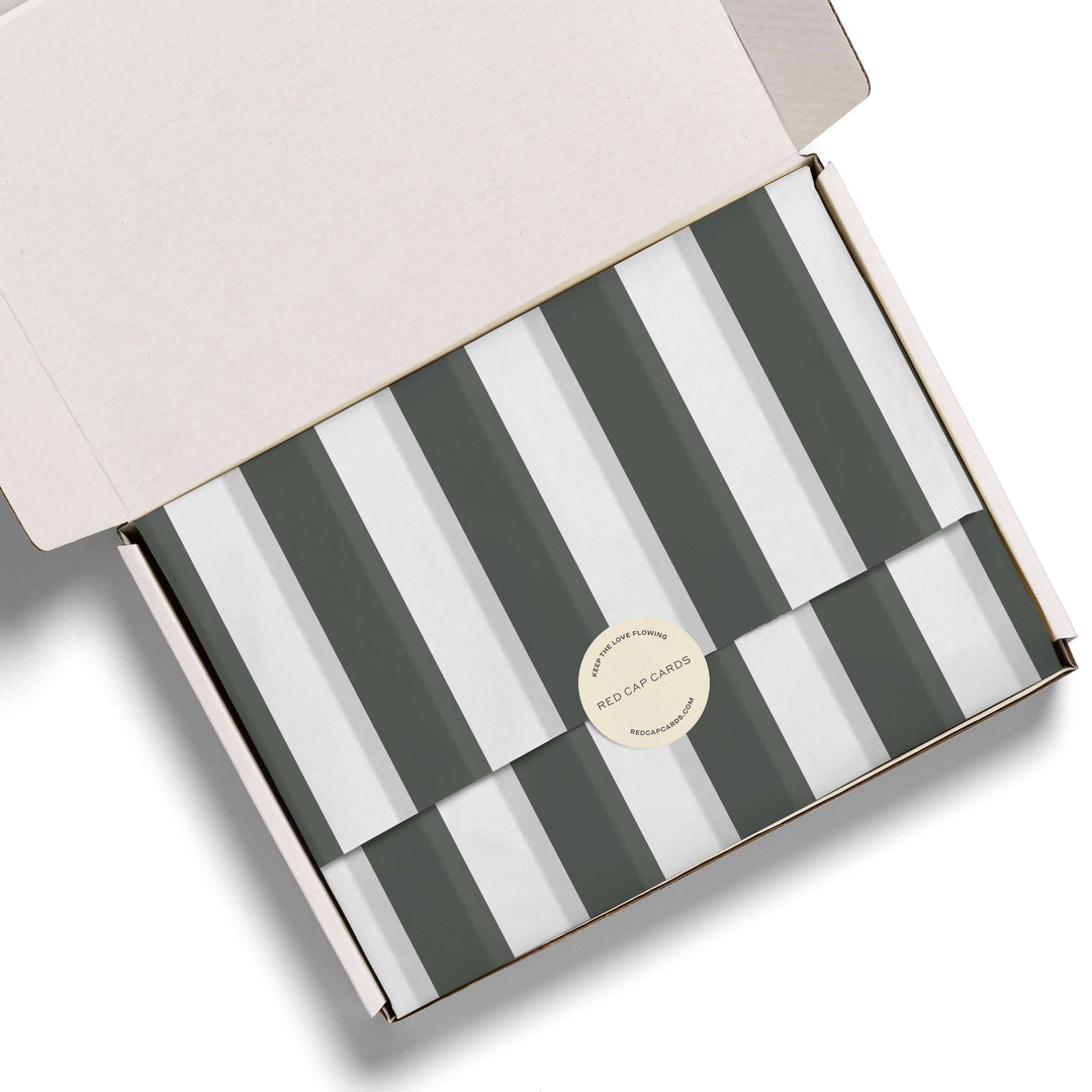Chunky Black Stripes tissue paper