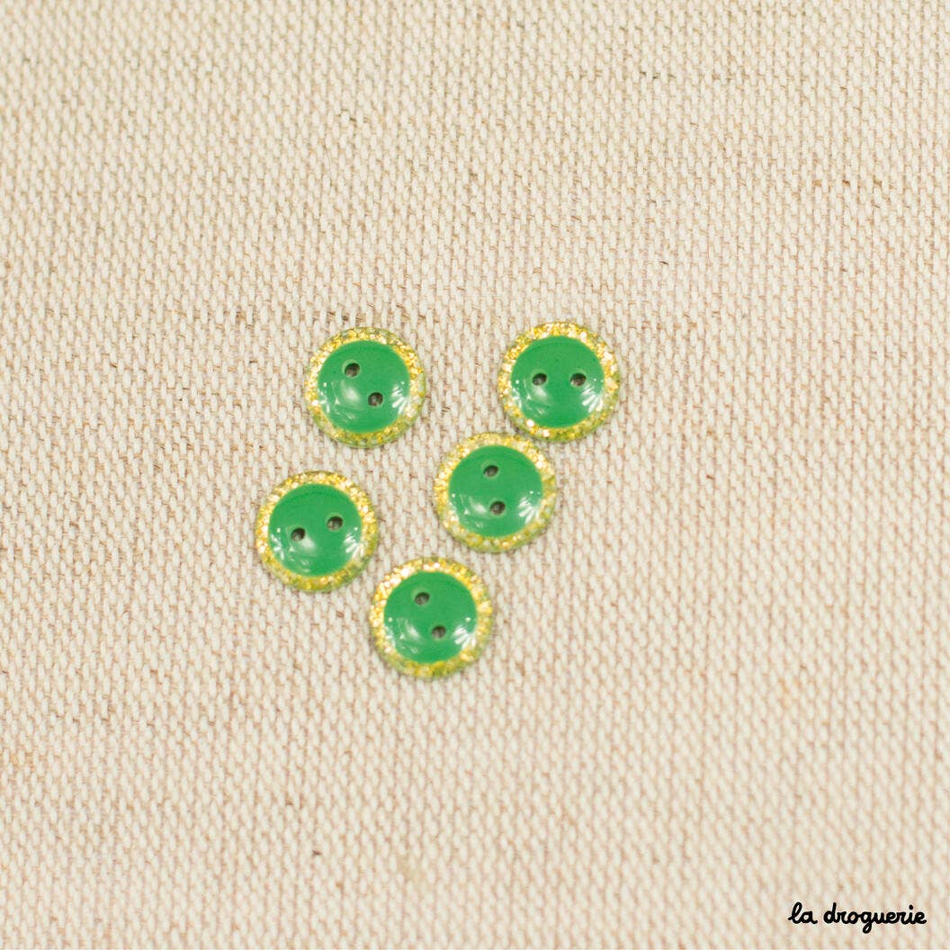 10 mm Glitter Magic Button