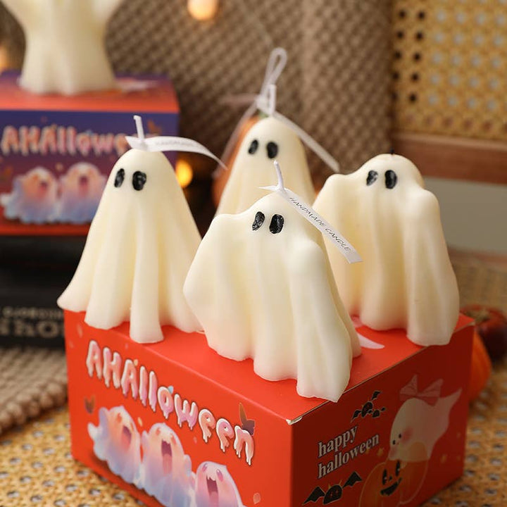 Halloween Ghost Smokeless Candle Set